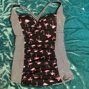 Torrid flamingo tankini top